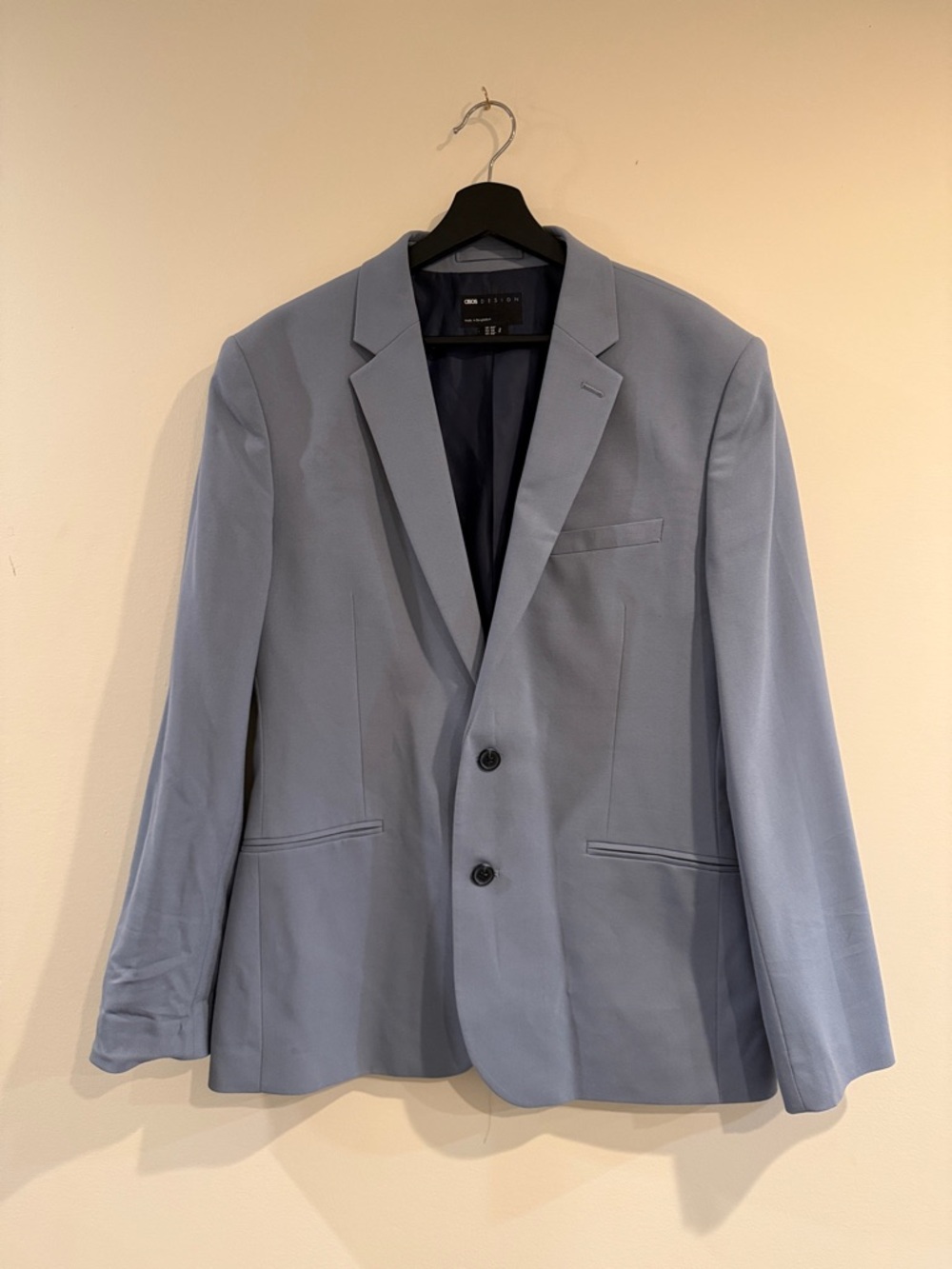ASOS Light Blue Men's Blazer - Two-Button Tailored Sport Coat